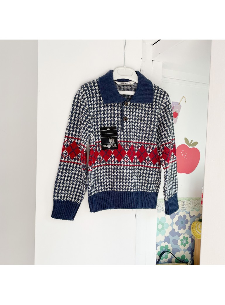 VINTAGE Boy Knit Polo...