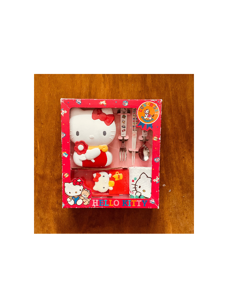 VINTAGE Hello Kitty Bento Set